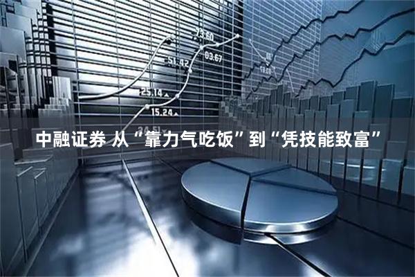 中融证券 从“靠力气吃饭”到“凭技能致富”
